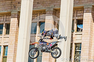 Moto Freestyle show FMX Masters. Moscow, July 26, 2014