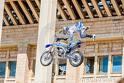 Moto Freestyle show FMX Masters. Moscow, July 26, 2014