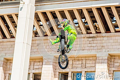 Moto Freestyle show FMX Masters. Moscow, July 26, 2014