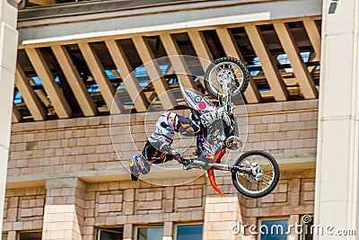 Moto Freestyle show FMX Masters. Moscow, July 26, 2014