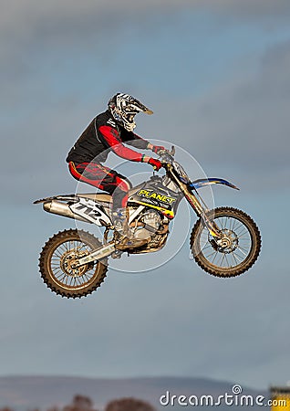 Motocross practise participant in Tain MX, Scotland.