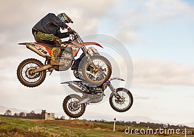 Motocross practise participant in Tain MX, Scotland.