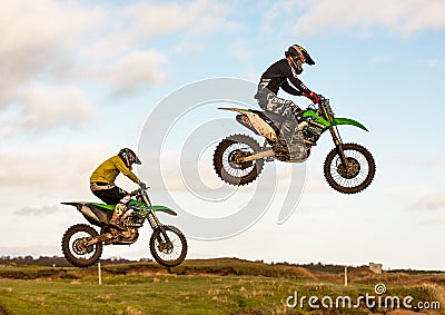 Motocross practise participant in Tain MX, Scotland.