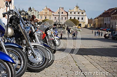 Motor Bikes on Square