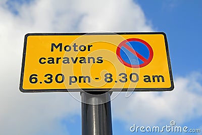 Motor caravans sign