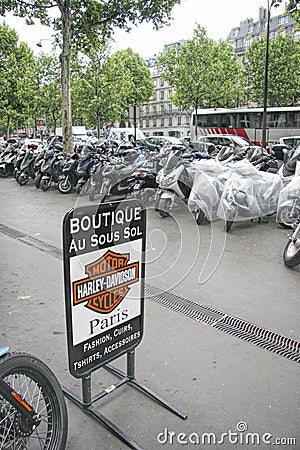 Motor Cycles, Paris, France