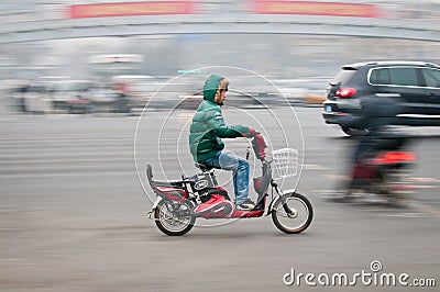 Motor scooter in Beijing