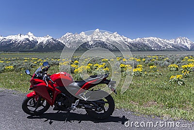 Motorbike Road Trip in Wyoming
