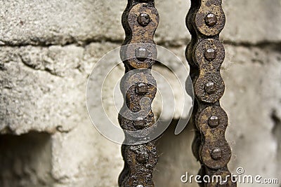 Motorcycle chain links