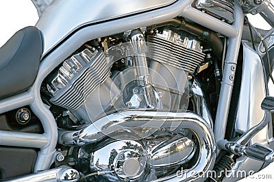 Motorcycle chrome metal grille