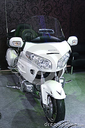 Motorcycle Honda Gold Wing white