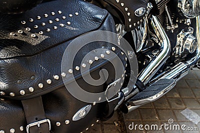 Motorcycle leather bag