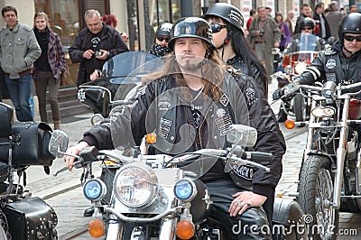 Motorcycle rally in Wroclaw, Poland