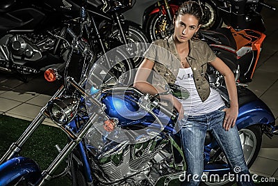 Motorcycle woman