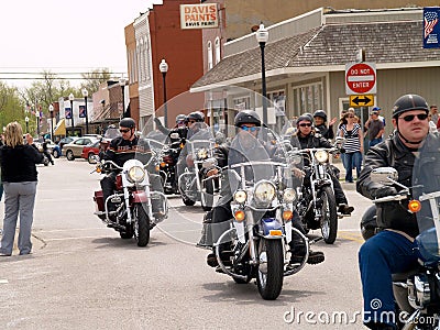 Motorcycles On Main Street