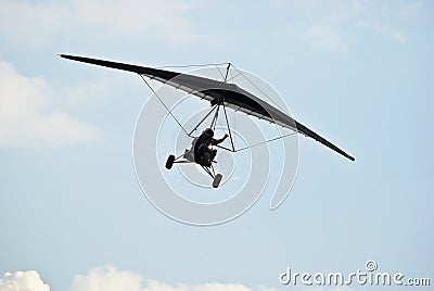 Motorized Hang Glider in Flight 02
