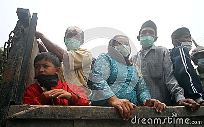 Mount merapi eruption refugees