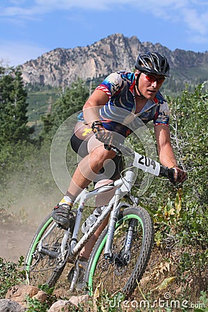 Mountain bike racer