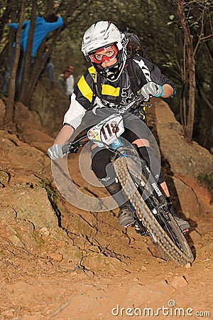 Mountain biker Emmett Kelli - Enduro racer