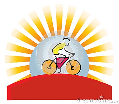 Mountain biker Logo