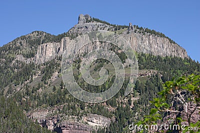 Mountain with Exposed Igneous Rock