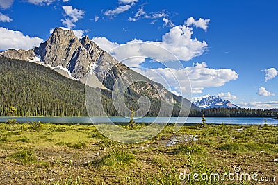 Mountain Landscape at Emerald Lake