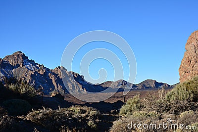 Mountain lava volcano cliffs rocks plato, sunrise in the mountains, mountain landscape, landscape, Teide