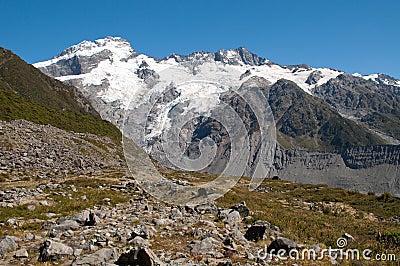 Mountain scape of Mt. Cook, New Zealand