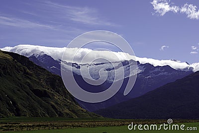 Mountain scape in New Zealand