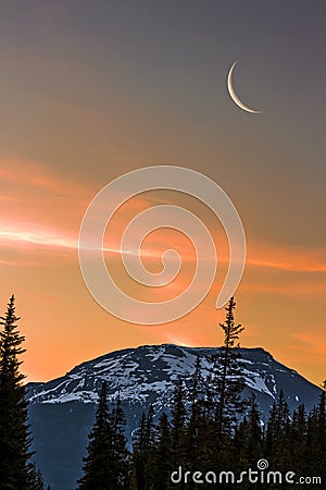 Mountain Silhouettes at Sunrise