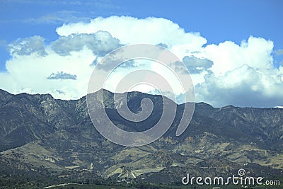 Mountains clouds sky Santa Paula California