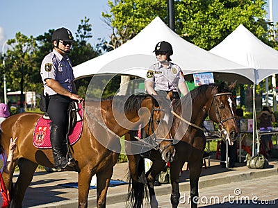 The mounted police