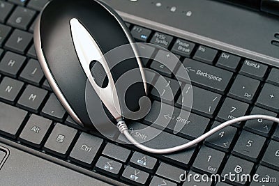 Mouse on keyboard