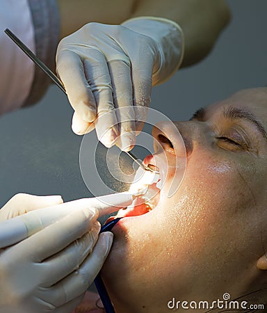 Mouth hygiene at the dentist