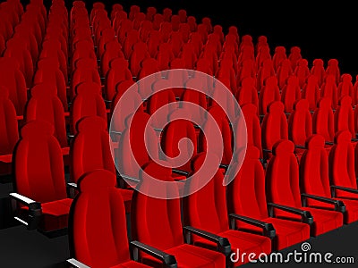 Movie Theater Times on Movie Theater Seats Royalty Free Stock Image   Image  14703996