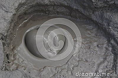 Mud Volcano in Buzau, Romania