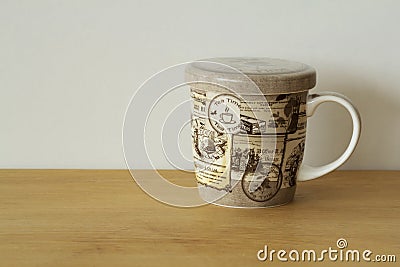 Mug/cup on wood table