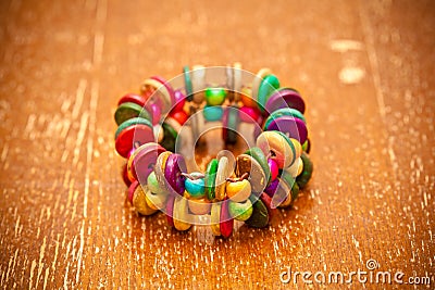 Multi colored bracelet in the Latin American style