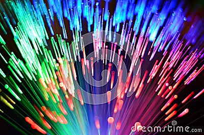 Multi-colored fibre optic rainbow 2