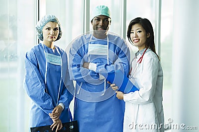 Multi-ethnic medical team