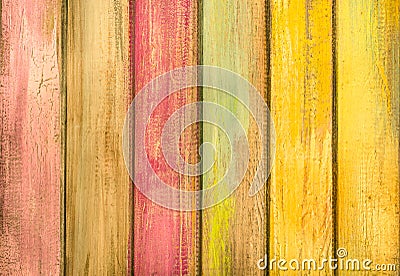 Multicolored wood background - Vintage Texture