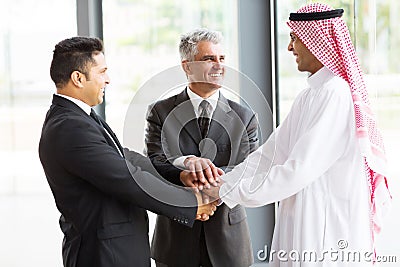 Multicultural business partners