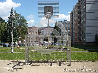 Multifunction playground on housing estate