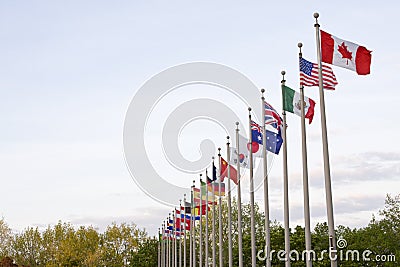 Multiple National Country Flags