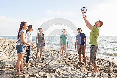 Multiracial Friends at Beach