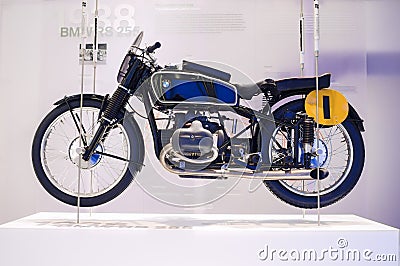 MUNICH -GERMANY, JUNE 17: BMW RS 255 Motorcycle Profile View Sho