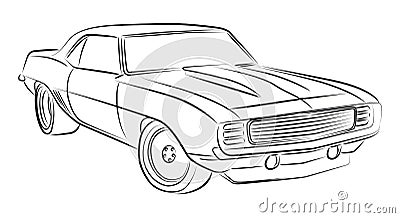 How To Draw American Muscle Cars 107