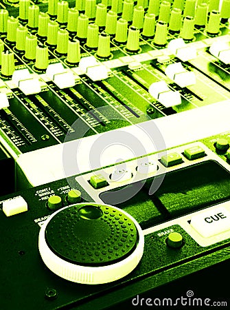 Music mixer mixing console grunge