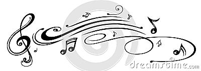 Music, music notes, clef