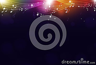 Music Notes Party Background